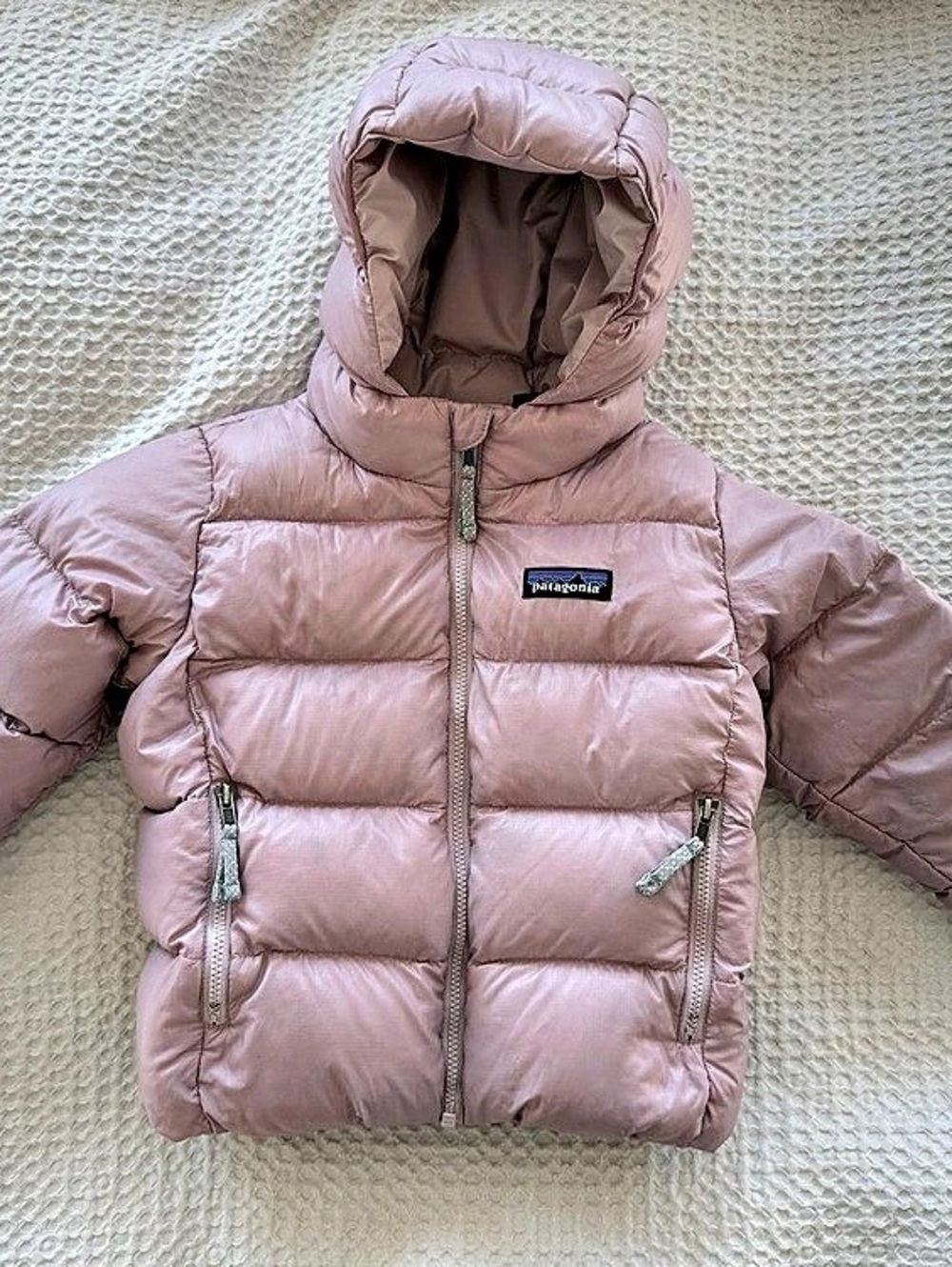 Patagonia Baby/Toddler Hi-Loft Down Sweater Hoody Pink Size 2T